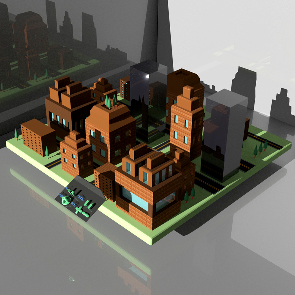 Maps 3D Render